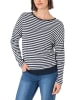 Timezone Longsleeve wit/donkerblauw