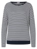 Timezone Longsleeve wit/donkerblauw