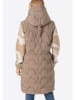 Timezone Doorgestikte bodywarmer beige