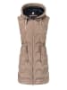 Timezone Doorgestikte bodywarmer beige