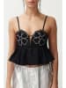 trendyol Top in Schwarz