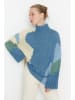 trendyol Pullover un Blau/ Beige