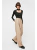 trendyol Marlenehose in Beige