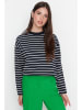trendyol Sweatshirt in Schwarz/ Weiß