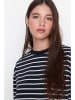 trendyol Sweatshirt in Schwarz/ Weiß