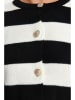 trendyol Cardigan in Schwarz/ Creme