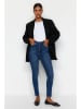 trendyol Spijkerbroek - skinny fit - donkerblauw
