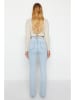 trendyol Dżinsy - Flare fit - w kolorze błękitnym