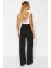 trendyol Marlenehose in Schwarz