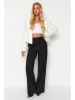 trendyol Marlenehose in Schwarz
