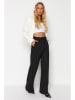 trendyol Marlenehose in Schwarz