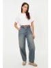 trendyol Dżinsy - Mom fit - w kolorze błękitnym
