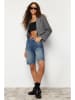 trendyol Spijkerbermuda blauw