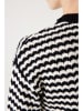 Garcia Pullover inn Schwarz/ Weiß