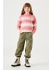 Garcia Pullover in Weiß/ Rosa