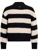 Retour Pullover in Creme/ Schwarz