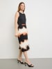 TAIFUN Rock in Schwarz/ Creme