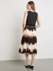 TAIFUN Rock in Schwarz/ Creme