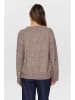 NÜMPH Sweter w kolorze jasnobrązowym