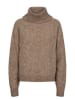 NÜMPH Rollkragenpullover in Hellbraun