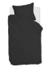 Ambiante Satin-Bettwäsche-Set ''Uni'' in Schwarz