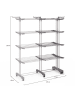 IDOMYA Essentials Wäscheständer in Grau/ Silber - (B)73 x (H)183 x (T)66 cm