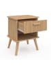 IDOMYA Essentials 2er-Set: Nachttische in Hellbraun - (B)40 x (H)50 x (T)34 cm