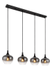 Globo lighting Hängeleuchte "Maxy" in Schwarz/ Grau - (B)88 cm
