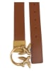 Pinko Leren riem lichtbruin
