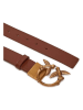 Pinko Leren riem lichtbruin