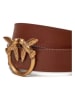 Pinko Leren riem lichtbruin