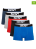 DKNY 5-delige set: boxershorts blauw/grijs/rood