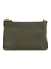 Anna Morellini Leren schoudertas "Sancia" kaki - (B)25 x (H)16 x (D)4 cm