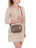 Anna Morellini Leder-Umhängetasche "Tabita" in Taupe - (B)22 x (H)15 x (T)10 cm
