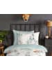 Good Morning Flanellen beddengoedset "Magicwinter" wit/mintgroen