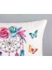 Good Morning Flanellen beddengoedset "Catchy" wit/meerkleurig