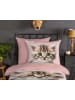 Good Morning Flanellen beddengoedset "Meow" lichtroze/lichtblauw
