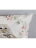 Good Morning Flanellen beddengoedset "Omaira" lichtroze/mintgroen