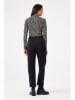 Garcia Bluse in Schwarz/ Beige