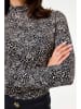 Garcia Bluse in Schwarz/ Beige