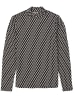 Garcia Bluse in Schwarz/ Weiß