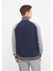 Bench Sweatjacke "Visby" in Dunkelblau/ Grau