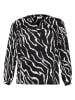 KAFFE curve Blouse  zwart/wit