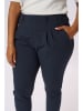 KAFFE curve Broek "Jia" donkerblauw