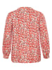 Kaffe Blouse  koraalrood/crème