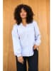 Kaffe Blouse  lichtblauw/wit