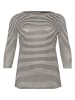 Kaffe Longsleeve in Schwarz/ Weiß