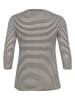 Kaffe Longsleeve in Schwarz/ Weiß