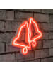 ABERTO DESIGN Decoratieve ledlamp rood - (B)30 x (H)25 cm