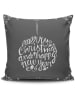 Colourful Cotton Kissen in Grau